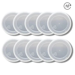 NURFUERDICH 10er Pack Wiederverwendbar 74 Mm Frischhaltedeckel Dosendeckel Konservendosen Auch Für Hundefutter Dose