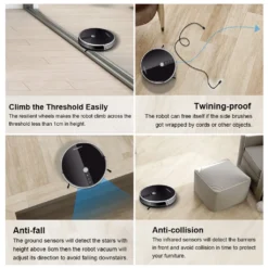 LIECTROUX C30B Automatischer Roboter-Staubsauger 5000Pa Starke Saugleistung Intelligente Dynamische Navigation APP-Fernbedienung Intelligentes Nasswischen Sprachsteuerung Kompatibel Mit Alexa Google Assistant -Küchenutensilien Laden d4f9653da6de98cc6290dff26042d7ca