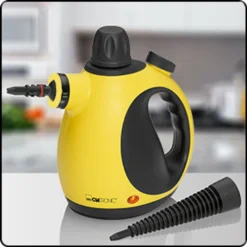 Clatronic DR 3653 Dampfreiniger, Wassertank: Ca. 250 Ml, 3,5 Bar Max. Dampfdruck, Schwarz-gelb -Küchenutensilien Laden d5afb8e4fd75f269f13bc75aac8475cf