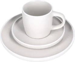 18tlg. Kaffeeservice Lea 6 Personen Kuchenteller Kaffee-Tasse Weiß Steingut -Küchenutensilien Laden d68a023a2735f1be4a05a487480debb9