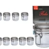 10er Set Einmachglas Bügelverschluss Original Fido 0,2L Incl. Bormioli Rezeptheft