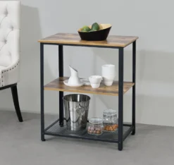 Servierwagen Barwagen Mit Ablage Beistellwagen Allzweckwagen Rollwagen Schwarz/holzfarben [en.casa] -Küchenutensilien Laden d738fc2a5da7b4683bcced66371a9f9b