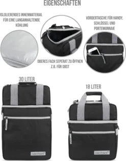 Normani Isolierte Kühltasche Mit 2 Fächern 30 L -Küchenutensilien Laden d7e0780c7412a7f510221a1d22eb1e30