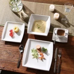 MALACASA, Serie Blance, 60 Tlg. Cremeweiß Porzellan Geschirrset Kombiservice Tafelservice Mit Je 12 Kaffeetassen, 12 Untertassen, 12 Dessertteller, 12 Suppenteller Und 12 Flachteller 14 MALACASA, Serie Blance, 60 Tlg. Cremeweiß Porzellan Geschirrset Kombiservice Tafelservice Mit Je 12 Kaffeetassen, 12 Untertassen, 12 Dessertteller, 12 Suppenteller Und 12 Flachteller -Küchenutensilien Laden d84164a65423c00212b5ffedef266e24