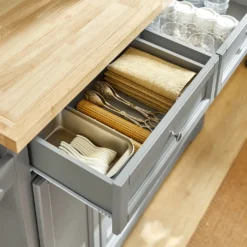 SoBuy FKW71-HG Kücheninsel Küchenwagen Mit Erweiterbarer Arbeitsplatte Küchenschrank Servierwagen Holz BHT Ca.: 115x92x46-71cm -Küchenutensilien Laden d9540e54a696398e5e2c399d9dcac503