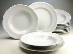 CreaTable 16135 Kombiservice Maria Theresia Für 6 Personen, Porzellan, Weiß (1 Set, 30-teilig) -Küchenutensilien Laden d9a5413012f2a6fa152fe2a93752c78f