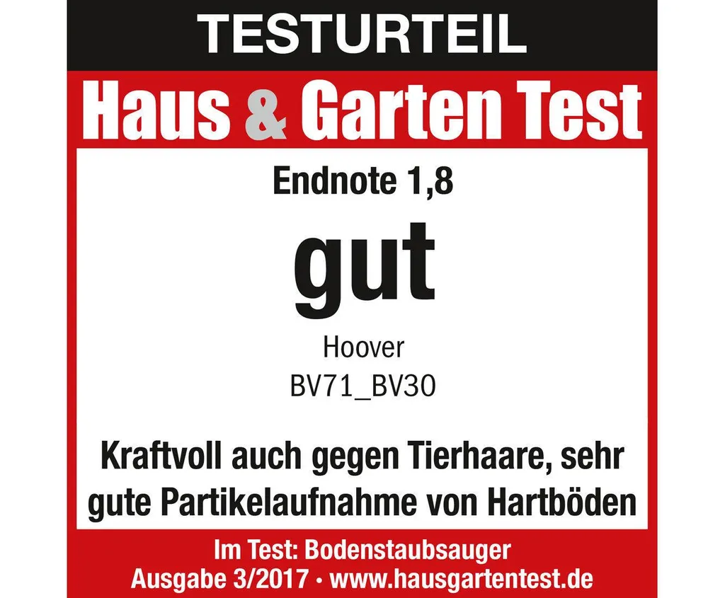 Hoover BV71 BV30 Bodenstaubsauger Mit 700W, 2,3L, Viel Zubehör & 5m Kabellänge 7 Hoover BV71 BV30 Bodenstaubsauger Mit 700W, 2,3L, Viel Zubehör & 5m Kabellänge – Bild 5
