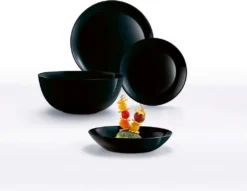 Geschirr Luminarc 9311622 Schwarz Gehärtetes Glas (19 Pcs) -Küchenutensilien Laden d9cee576f6f905ccc51cf3bc43d3cad5