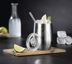 GOURMETmaxx Getränkebecher Inkl. Trinkhalm - 2er-Set -Küchenutensilien Laden daa058412929f568788231b838ee32b4