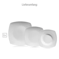 Sänger SÄNGER Porzellan Geschirrset Markant, Tafelservice 18 Teilig Für 6 Personen -Küchenutensilien Laden dced8a97264502de4f89befa7c0c5a30
