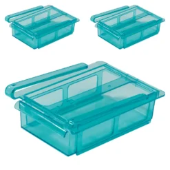 GOURMETmaxx Klemm-Schublade Für Kühlschrank, 3er-Set Schublade Klemm Kühlschrank GOURMETmaxx Zusatzfach Gemüsefach 3er-Set Ordnung -Küchenutensilien Laden deb821b69bf9c91e0ff8571a22d7ada8