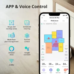 360 SMARTAI Botslab S8 Plus Staubsauger Roboter Mit Absaugstation 4L, 2700Pa Saugroboter Mit Wischfunktion Lasernavigation,Kartierung Mehrerer Etagen -Küchenutensilien Laden dfa70f57ddb7754d0f990acb38b2e4e4