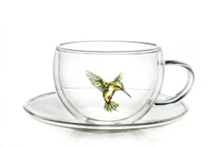 Creano 6er-Set Thermo-Tasses "Hummi" Für Tee/Latte Macchiato, Doppelwandig, Mit Kolibri-Muster | 250ml In Exklusiver Geschenkpackung -Küchenutensilien Laden dfe4431ba3901b4d5e02ad9fc36af52f