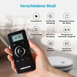 MEDION Staubsaugerroboter Mit Ladestation E40 (Staubsaugerroboter Für Hartböden, Fliesen, Laminat, Optimiert Für Tierhaare, Direkte Absaugung, Automatische Rückkehr Zur Ladestation) -Küchenutensilien Laden e11d5ef116247eae9edb451828cd75ec