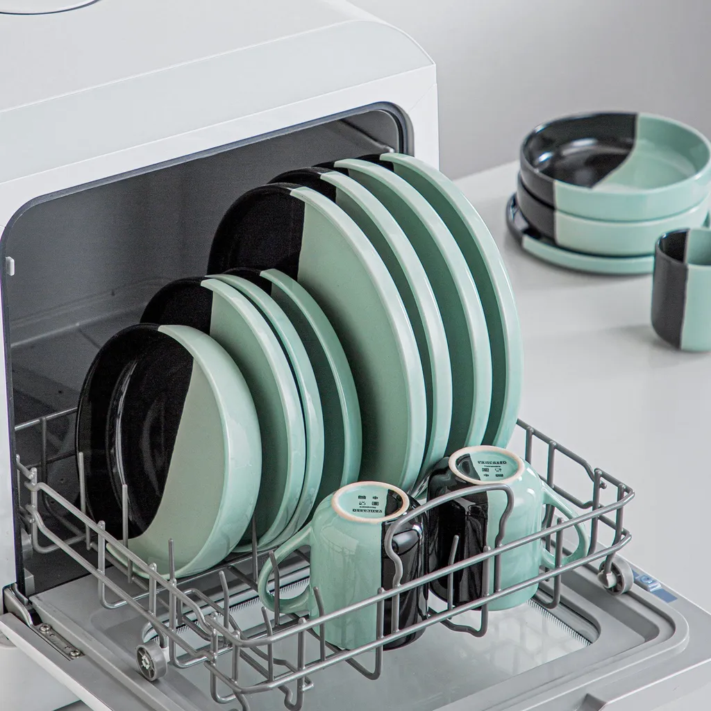 Vancasso Aria Tafelservice Für 8 Personen (32-teilig) Mit Tellern, Schalen Und Tassen, Schwarz Und Türkis 9 Vancasso Aria Tafelservice Für 8 Personen (32-teilig) Mit Tellern, Schalen Und Tassen, Schwarz Und Türkis – Bild 7