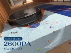 KYVOL E25 Staubsauger Roboter 2600PA Mit Ladestation, WLAN Staubsauger Mit Präzise Kartentechnologie, Bis Zu 150Min Laufzeit -Küchenutensilien Laden e385e207ffe9a892a65cd5bf5e059725