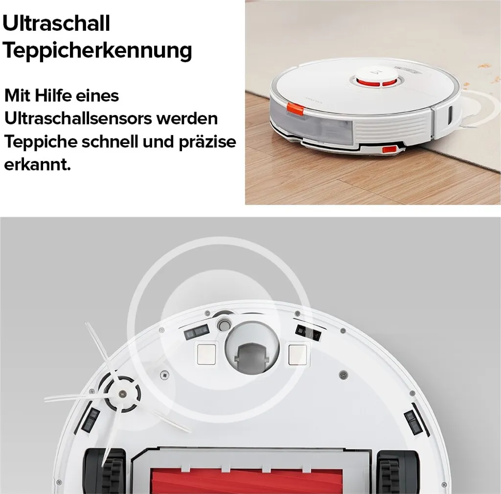 Roborock S7 Staubsauger Sonic Saugroboter Kehrroboter Kindersicherung LiDAR APP EU Weiß 8 Roborock S7 Staubsauger Sonic Saugroboter Kehrroboter Kindersicherung LiDAR APP EU Weiß – Bild 6