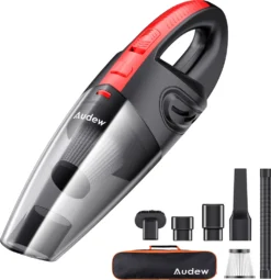 120W Akku Handstaubsauger Von AUDEW In Schwarz/Rot -Küchenutensilien Laden e43d438d378bb56a9fbeef4aa8f368fb