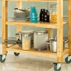 SoBuy Küchenwagen Servierwagen Küchentisch Mit Flaschenablagen Und Schublade FKW24-N -Küchenutensilien Laden e6d79e1db7f9317a414083104c6207f5