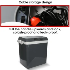 EINFEBEN Kuehlbox Tragbare 32 Liter, Thermo-Elektrische Kuehlbox, Wärmen Und Kühlen Mini-Kuehlschrank 12 Volt Und 230 Volt, ECO-Modus, Mit Tragegriff, Für Auto, Innenraum, Camping Kühlboxen -Küchenutensilien Laden ee434c46b18b55c65d5572d6f30e89a4
