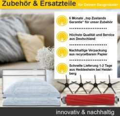 Zubehör Set, Ersatzteile Für Horniture Q6 (2x Seitenbürste, 1x Hauptbürste, 2x Filter, 2x Pad) -Küchenutensilien Laden eeb9a0234a74661e051b801f454ce6a4 1