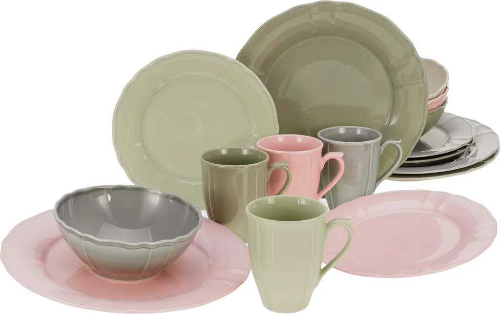 CreaTable 23819 Kombiservice Flora Colors Für 4 Personen, Porzellan, Mehrfarbig (1 Set, 16-teilig) 3 CreaTable 23819 Kombiservice Flora Colors Für 4 Personen, Porzellan, Mehrfarbig (1 Set, 16-teilig)