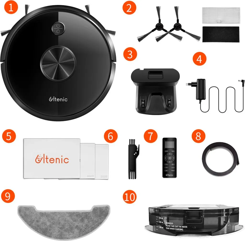 Ultenic D5s Pro 3-In-1 Staubsauger Roboter WLAN Saugroboter 3000 PA Staubsauger Roboter Für Tierhaare Saugroboter Appsteuerung Alexa Google Home 10 Ultenic D5s Pro 3-In-1 Staubsauger Roboter WLAN Saugroboter 3000 PA Staubsauger Roboter Für Tierhaare Saugroboter Appsteuerung Alexa Google Home – Bild 8
