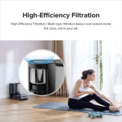 Roborock Auto-Empty Dock Für Roborock S7, S7 MaxV Staubsauger Roboter, Automatic Dust Collection, 3L Dust Bag, App-Control Schwarz -Küchenutensilien Laden f194b9033869363c627b9811a6f08ad8