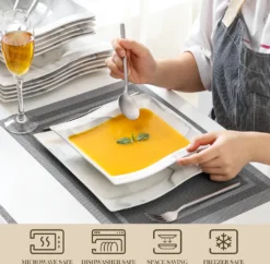 MALACASA, Serie Flora, Marmor Porzellan Tafelservice 12 Teiligen Set Kombiservice Geschirrset Mit Je 6 Speiseteller Und 6 Suppenteller Für 6 Personen 11 MALACASA, Serie Flora, Marmor Porzellan Tafelservice 12 Teiligen Set Kombiservice Geschirrset Mit Je 6 Speiseteller Und 6 Suppenteller Für 6 Personen -Küchenutensilien Laden f24680c375189f3132dfac133007cb0a