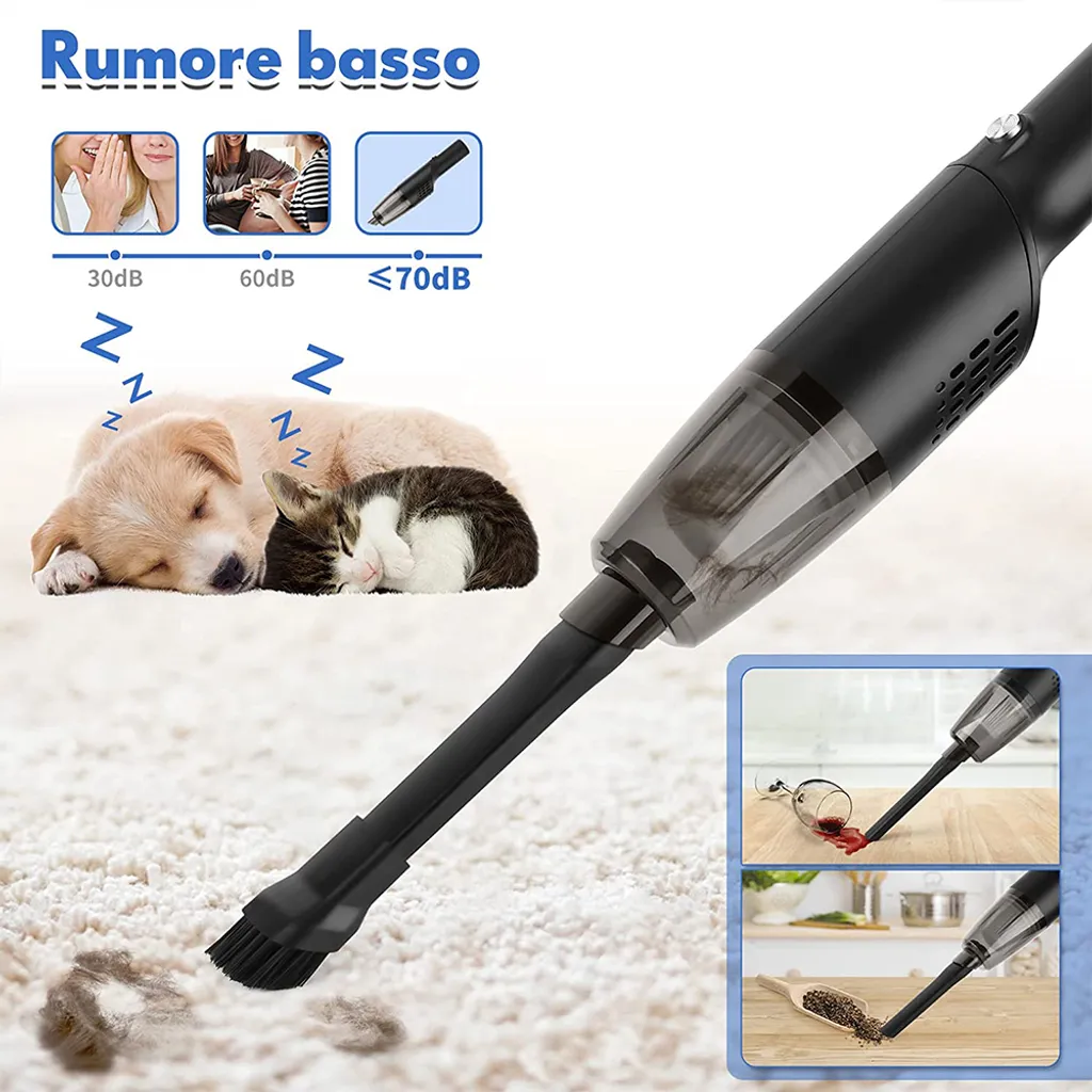 Mini-Staubsauger, Kabelloser Handstaubsauger, 10000 Pa Starke Saugkraft, Tragbarer Auto-Staubsauger, Wiederaufladbar Für Zuhause/Auto/Büro, Nebelblau ,Black 11 Mini-Staubsauger, Kabelloser Handstaubsauger, 10000 Pa Starke Saugkraft, Tragbarer Auto-Staubsauger, Wiederaufladbar Für Zuhause/Auto/Büro, Nebelblau ,Black – Bild 9