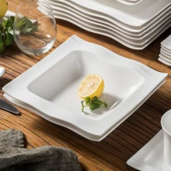 MALACASA, Serie Mario, 60 Tlg. Cremeweiß Porzellan Geschirrset Tafelservice Mit Je 12 Kaffeetassen, 12 Untertassen, 12 Dessertteller, 12 Suppenteller Und 12 Speiseteller 12 MALACASA, Serie Mario, 60 Tlg. Cremeweiß Porzellan Geschirrset Tafelservice Mit Je 12 Kaffeetassen, 12 Untertassen, 12 Dessertteller, 12 Suppenteller Und 12 Speiseteller -Küchenutensilien Laden f578d749550254a5e69ece3a0893770d