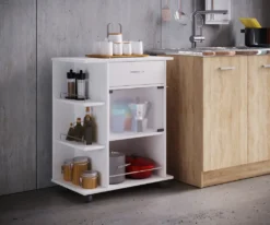 VCM Holz Küchenwagen Servierwagen Rollwagen Ablage Rollbar Rollen Schublade Pocis Weiß 8 VCM Holz Küchenwagen Servierwagen Rollwagen Ablage Rollbar Rollen Schublade Pocis Weiß -Küchenutensilien Laden f5a8c7364330a5b20441411204e1cb27