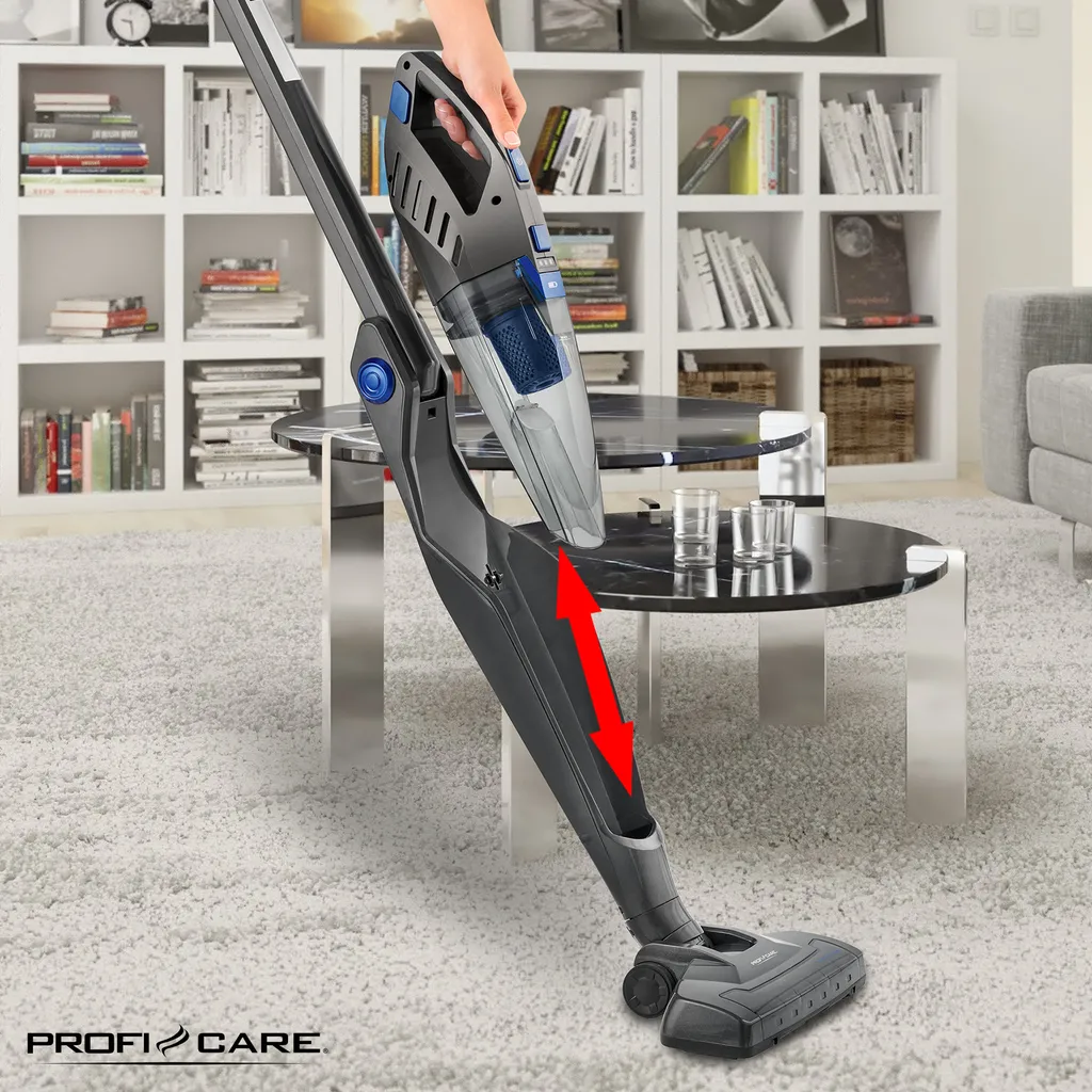 ProfiCare 2 In 1 Hand-und Bodenstaubsauger PC-BS 3035 A, Praktische Ladestation Inkl. Zubehörhalterung, Leistungsstarker 14,8 V Lithium Ionen Akku, Turbo Rotation, HEPA-Filter, Anthrazit-blau 9 ProfiCare 2 In 1 Hand-und Bodenstaubsauger PC-BS 3035 A, Praktische Ladestation Inkl. Zubehörhalterung, Leistungsstarker 14,8 V Lithium Ionen Akku, Turbo Rotation, HEPA-Filter, Anthrazit-blau – Bild 8