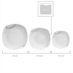 Sänger Tafelservice Bilgola Black Lines 18 Tlg. -Küchenutensilien Laden f8674bcd1ccb61e6b3a40c2da5d59752