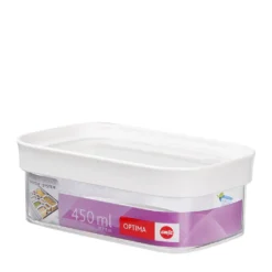 Emsa Trockenvorratsdose OPTIMA 0,45 Liter Transparent / Weiß -Küchenutensilien Laden f8836f71f18a04a0d5b153c24f56992e