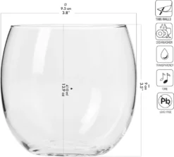 KROSNO Harmony Wassergläser Saftgläser Trinkgläser | Set Von 6 | 410 ML | Spülmaschinenfest -Küchenutensilien Laden fc52a99a9f317016904f48167a5a3212