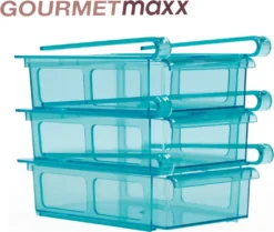 GOURMETmaxx Klemm-Schublade Für Kühlschrank, 3er-Set Schublade Klemm Kühlschrank GOURMETmaxx Zusatzfach Gemüsefach 3er-Set Ordnung -Küchenutensilien Laden fccf99402532c490f1e5fada6579cef4