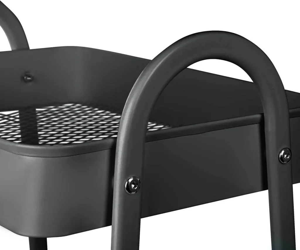 ONVAYA® Servierwagen Silvio | Beistellwagen | Dunkelgrau | 30,5 X 45 X 77 Cm | 3 Fächer | Multifunktionswagen | Transportwagen | Allzweckwagen | Küchentrolley | Nischenregal 7 ONVAYA® Servierwagen Silvio | Beistellwagen | Dunkelgrau | 30,5 X 45 X 77 Cm | 3 Fächer | Multifunktionswagen | Transportwagen | Allzweckwagen | Küchentrolley | Nischenregal – Bild 5