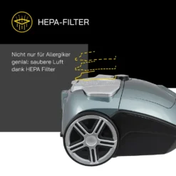 GUTFELS CLEAN 2010 Bodenstaubsauger | 800 Watt Leistung | Integriertes Zubehör | 3 Liter Staubbehälter -Küchenutensilien Laden fe4d63d6b79eb16e479c9b1418b03788