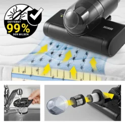 N8WERK Milbensauger Mit Pulsrolle Midnight Black Milben Sauger Handstaubsauger UV C Licht Allergiker Handsauger EPA Filter -Küchenutensilien Laden ff6521c923d80983019a60b7f138a61c
