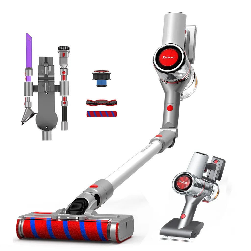 Redroad Akku Handstaubsauger , 450W, 26500Pa,Doppelte Bürste Für 4-fache Reinigungsleistung, Kabelloser Staubsauger 3 Redroad Akku Handstaubsauger , 450W, 26500Pa,Doppelte Bürste Für 4-fache Reinigungsleistung, Kabelloser Staubsauger