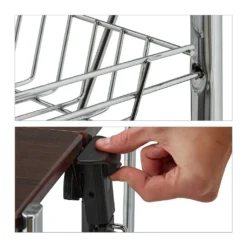 Relaxdays Klappbarer Servierwagen -Küchenutensilien Laden fff8880b659a842c136e5b46e47a8ecd